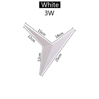 Applique Murale Triangulaire à LED – Style Industriel Moderne en Métal