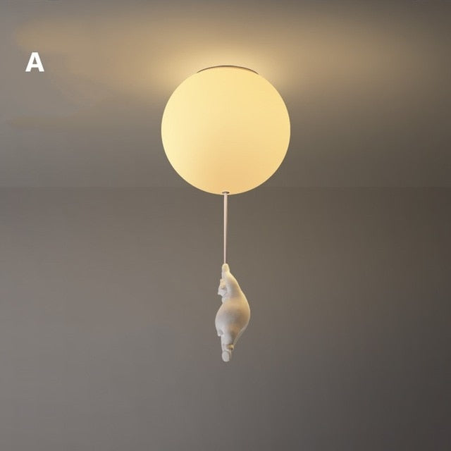 Balloon Bear Deckenleuchte - Lampe de Plafond Ourson avec Ballon