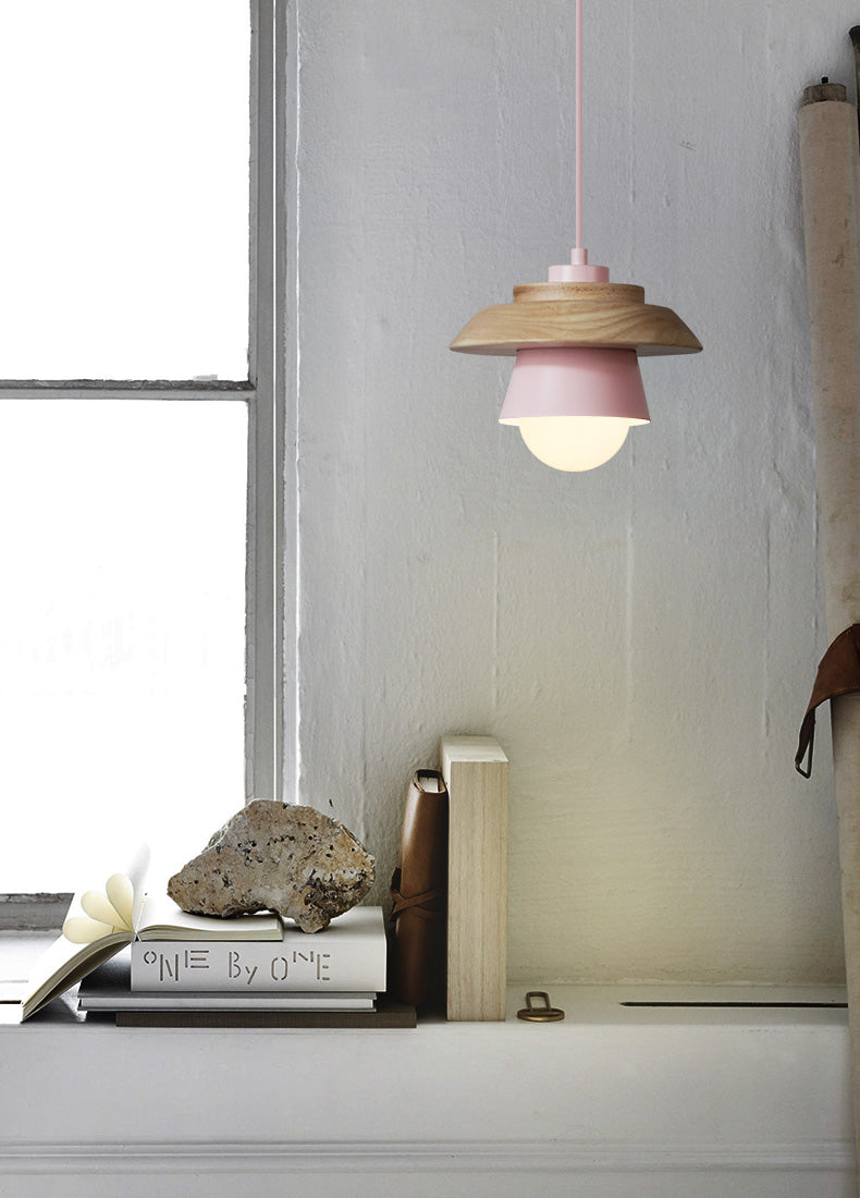 Moderne Nordic Design - Suspension en Bois Scandinave