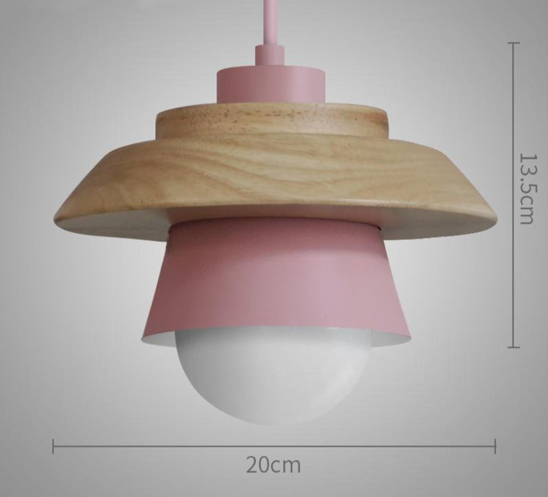 Moderne Nordic Design - Suspension en Bois Scandinave