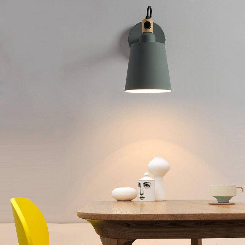 Nordic – Applique Murale LED en Bois et Métal Design Moderne