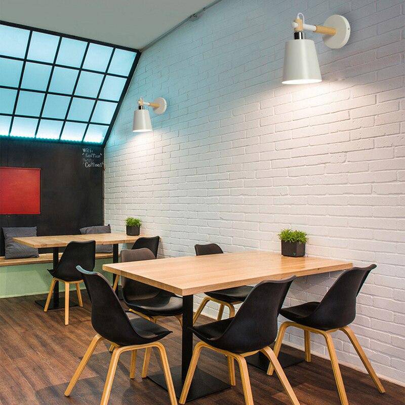 Nordic – Applique Murale LED en Bois et Métal Design Moderne