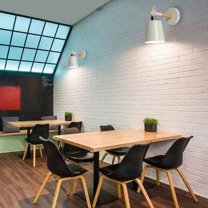 Nordic – Applique Murale LED en Bois et Métal Design Moderne
