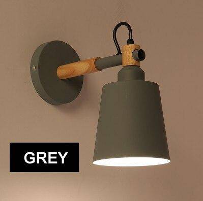 Nordic – Applique Murale LED en Bois et Métal Design Moderne