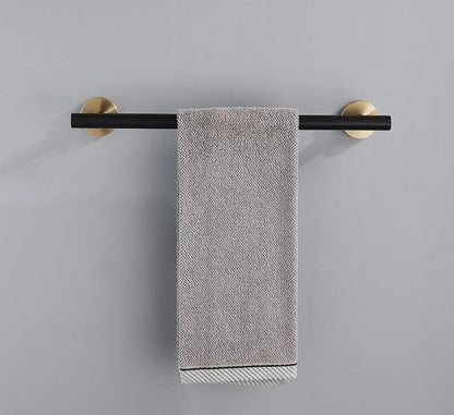 Accessoires Salle de Bain Inox – Noir & Or Brossé