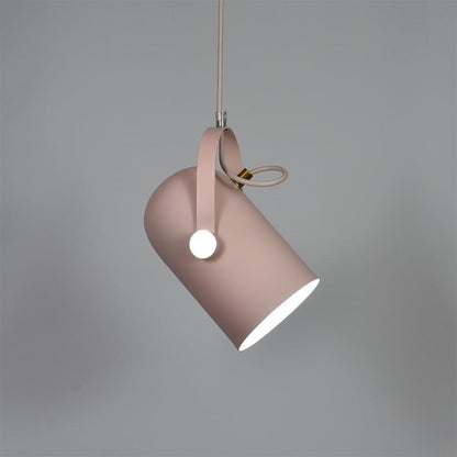 Suspension Nordique, Abat-Jour Incliné, Aluminium, Cordon 47cm