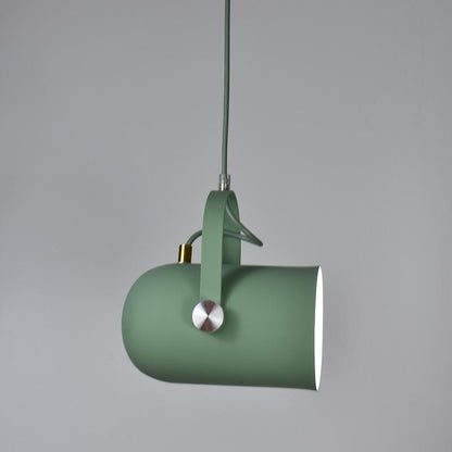 Suspension Nordique, Abat-Jour Incliné, Aluminium, Cordon 47cm