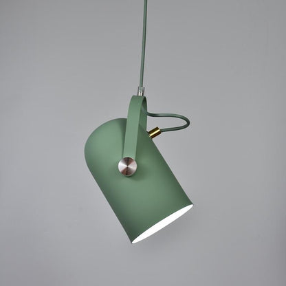 Suspension Nordique, Abat-Jour Incliné, Aluminium, Cordon 47cm