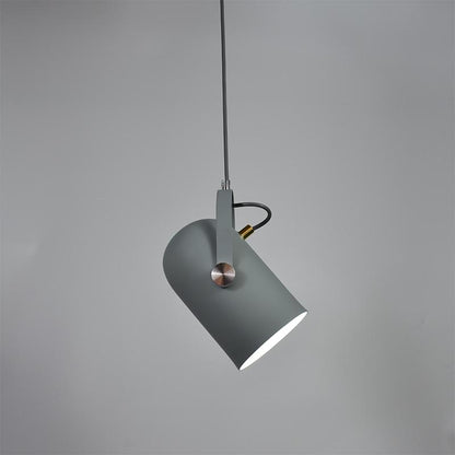 Suspension Nordique, Abat-Jour Incliné, Aluminium, Cordon 47cm