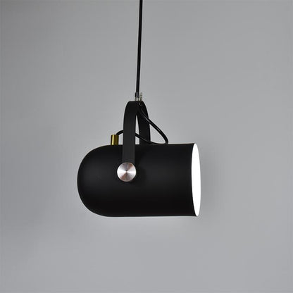 Suspension Nordique, Abat-Jour Incliné, Aluminium, Cordon 47cm