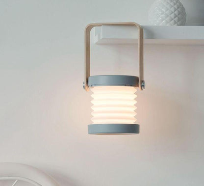 Lanternes Portables Pliables, ABS, Recharge USB, Blanc
