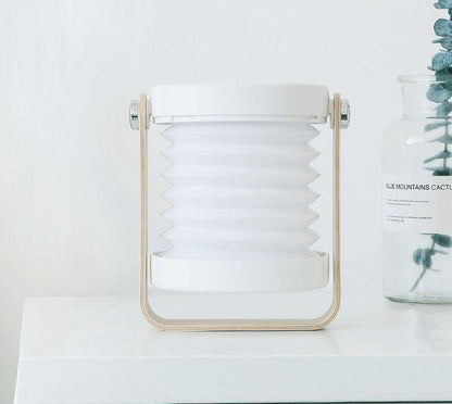 Lanternes Portables Pliables, ABS, Recharge USB, Blanc