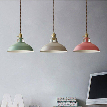 Suspension LED Design en Métal Coloré Loft | Éclairage Industriel et Moderne