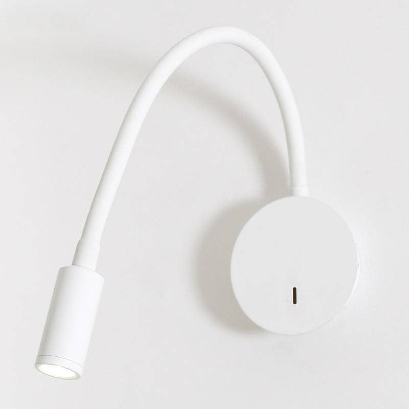 Applique Murale LED Orientable, Métal Noir ou Blanc, 55cm