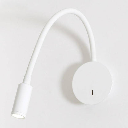 Applique Murale LED Orientable, Métal Noir ou Blanc, 55cm