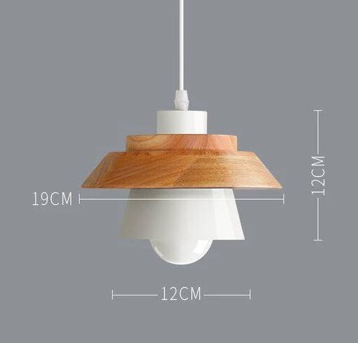 Nordic – Suspension en Métal Coloré et Bois aux Formes Modernes