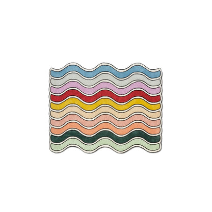 Tapis Fluffy Arc-en-ciel Mignon avec Forme Irrégulière – Une touche joyeuse et audacieuse pour votre intérieur