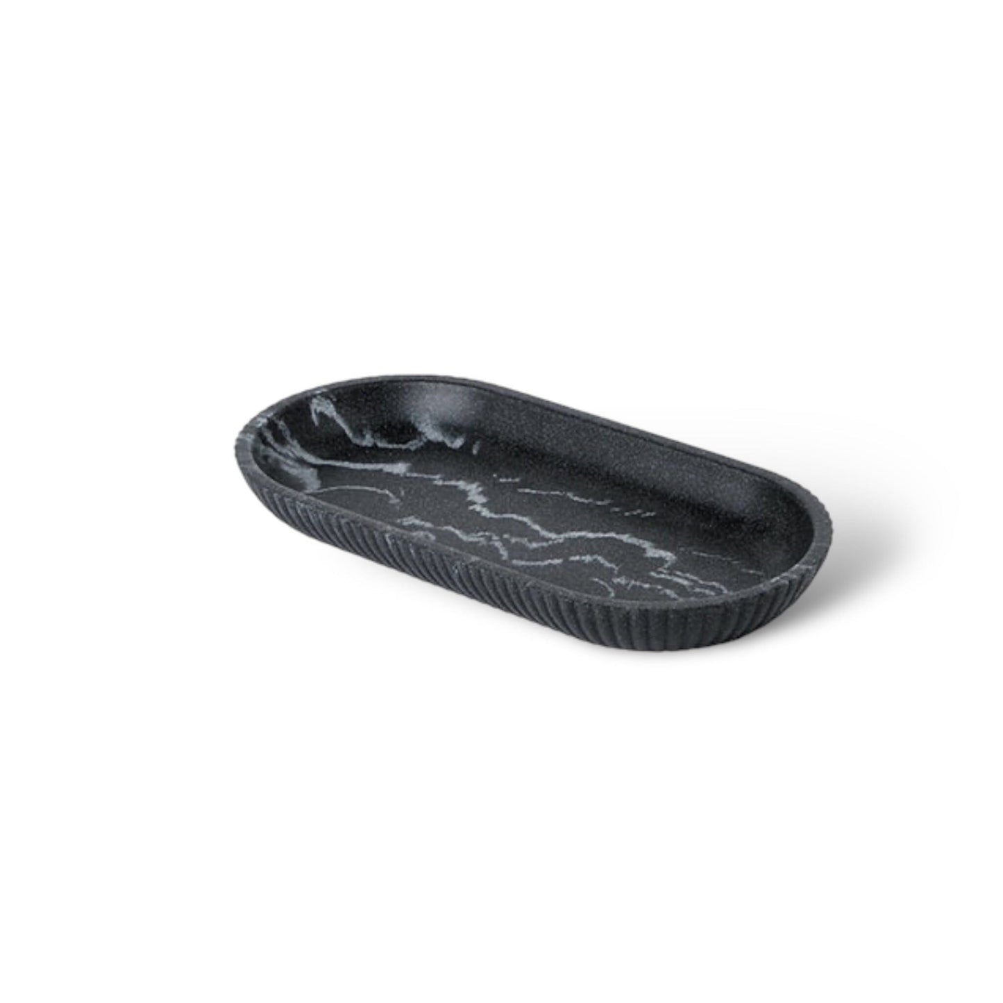 Ensemble d’Accessoires de Salle de Bain en Grès – Élégance Sculptée au Style Nordique