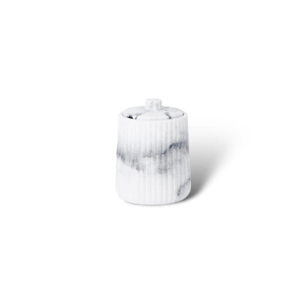 Ensemble d’Accessoires de Salle de Bain en Grès – Élégance Sculptée au Style Nordique