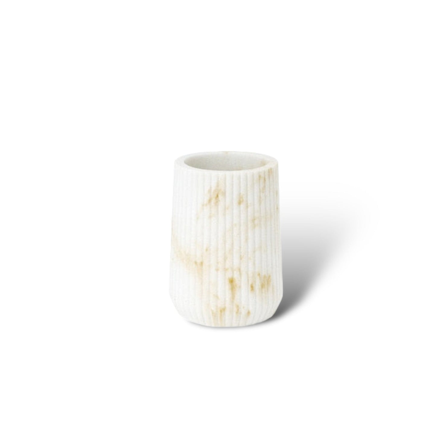 Ensemble d’Accessoires de Salle de Bain en Grès – Élégance Sculptée au Style Nordique