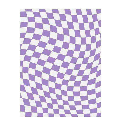 Tapis Damier Rétro Coloré – 7 Styles Antidérapants pour Salon ou Chambre