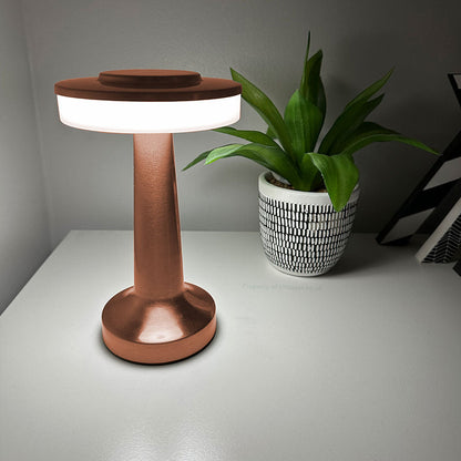Lampe champignon moderne sans fil à tête plate - Lampe Moderne Sans Fil avec Design Minimaliste