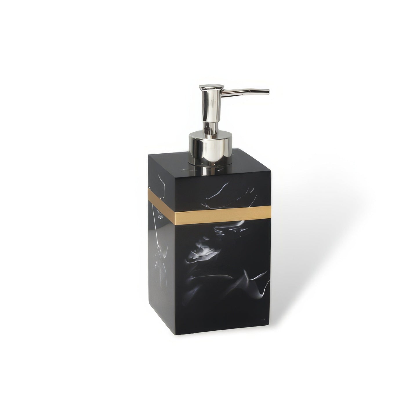 Ensemble d’Accessoires de Salle de Bain 8 Pièces – Élégance Noire et Dorée pour un Look Hôtelier