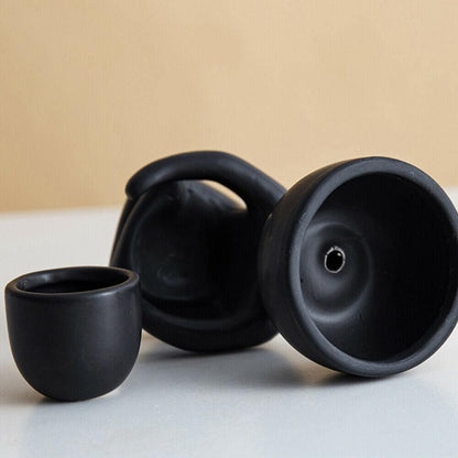 Cache-pot Céramique – Petit Personnage Assis pour Plantes Succulentes