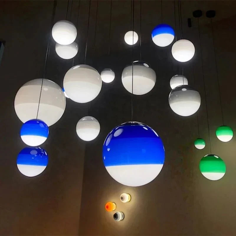 Seven Colour – Suspension en Verre Dégradé Multicolore Élégant