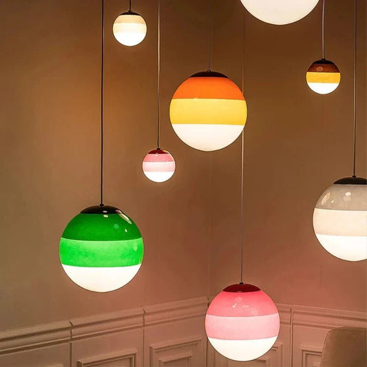Seven Colour – Suspension en Verre Dégradé Multicolore Élégant