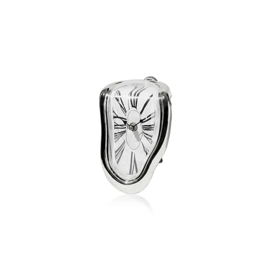 Horloge Fondue Silencieuse Style Salvador Dali – Une Pièce Décorative Surréaliste et Élégante