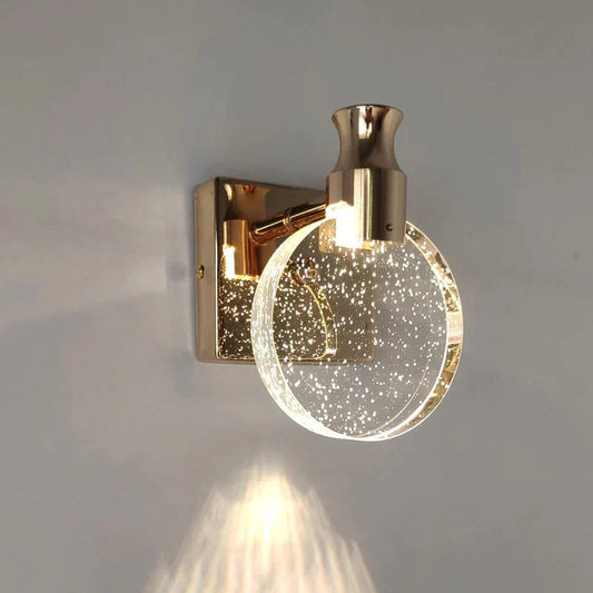 Applique Murale LED Cristal Moderne Salle de Bain