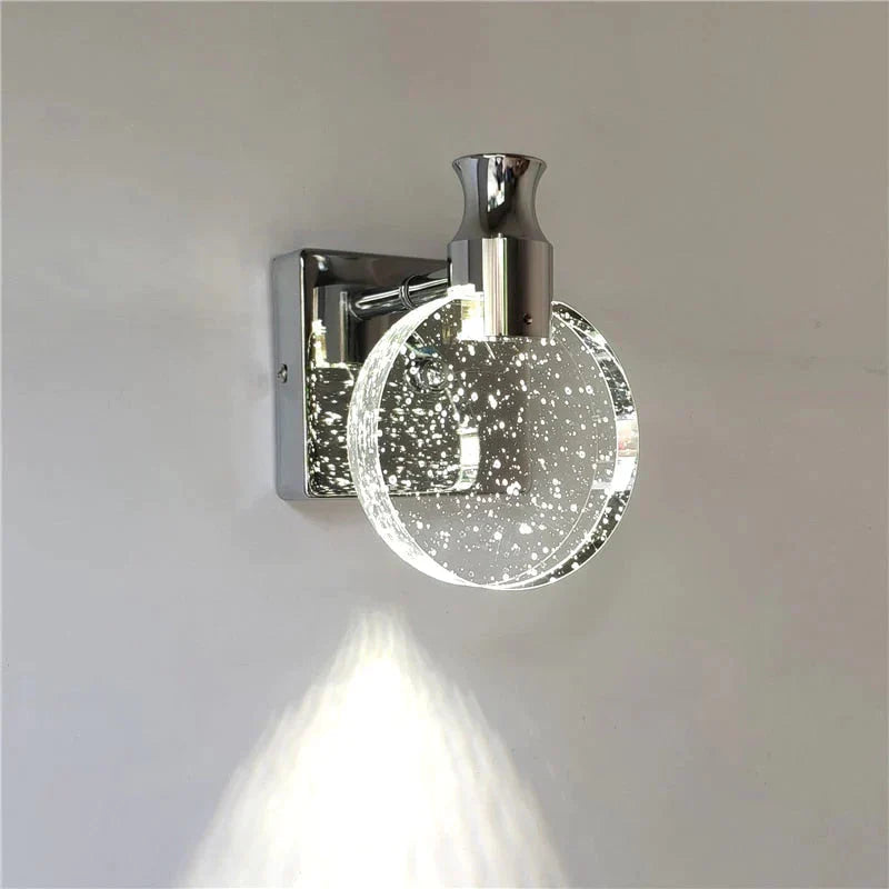 Applique Murale LED Cristal Moderne Salle de Bain