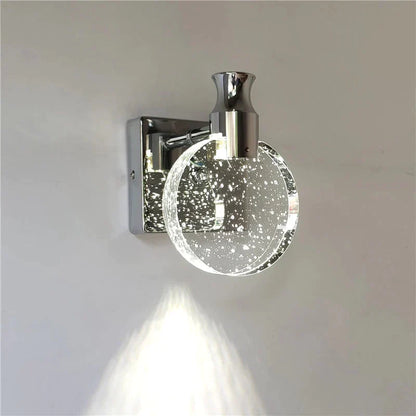 Applique Murale LED Cristal Moderne Salle de Bain