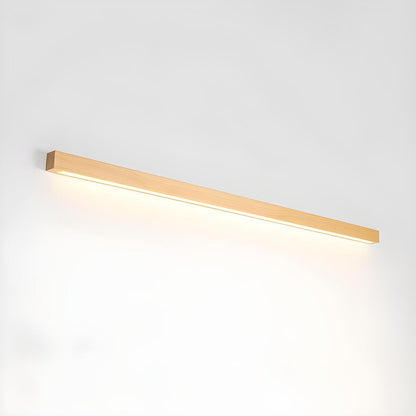 Applique Murale LED Linéaire en Bois Moderne