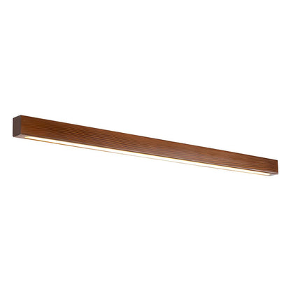Applique Murale LED Linéaire en Bois Moderne