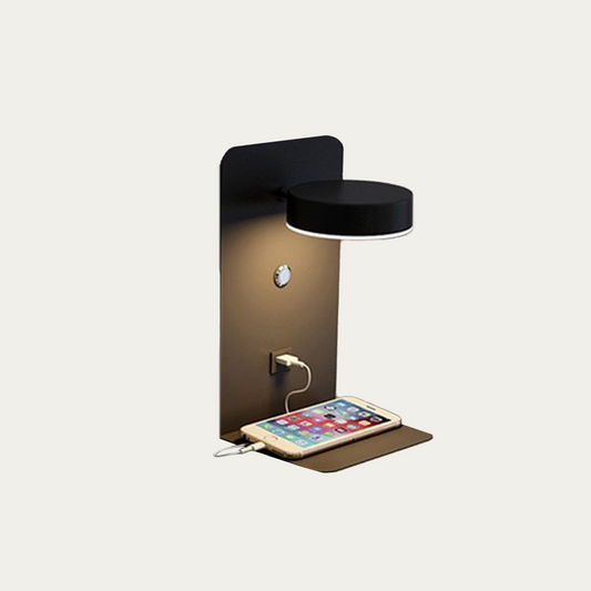 Applique Murale Intérieure LED Kaye – Design Moderne avec Rotation et Charge USB