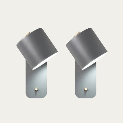 Applique Murale Cylindre Rotatif, LED, Métal