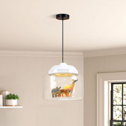 Suspension en Verre Calliope Zoo – Luminaires Ludiques pour Enfants