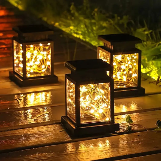 Lanterne Solaire LED Extérieure – Style Rétro, Résistante IP55