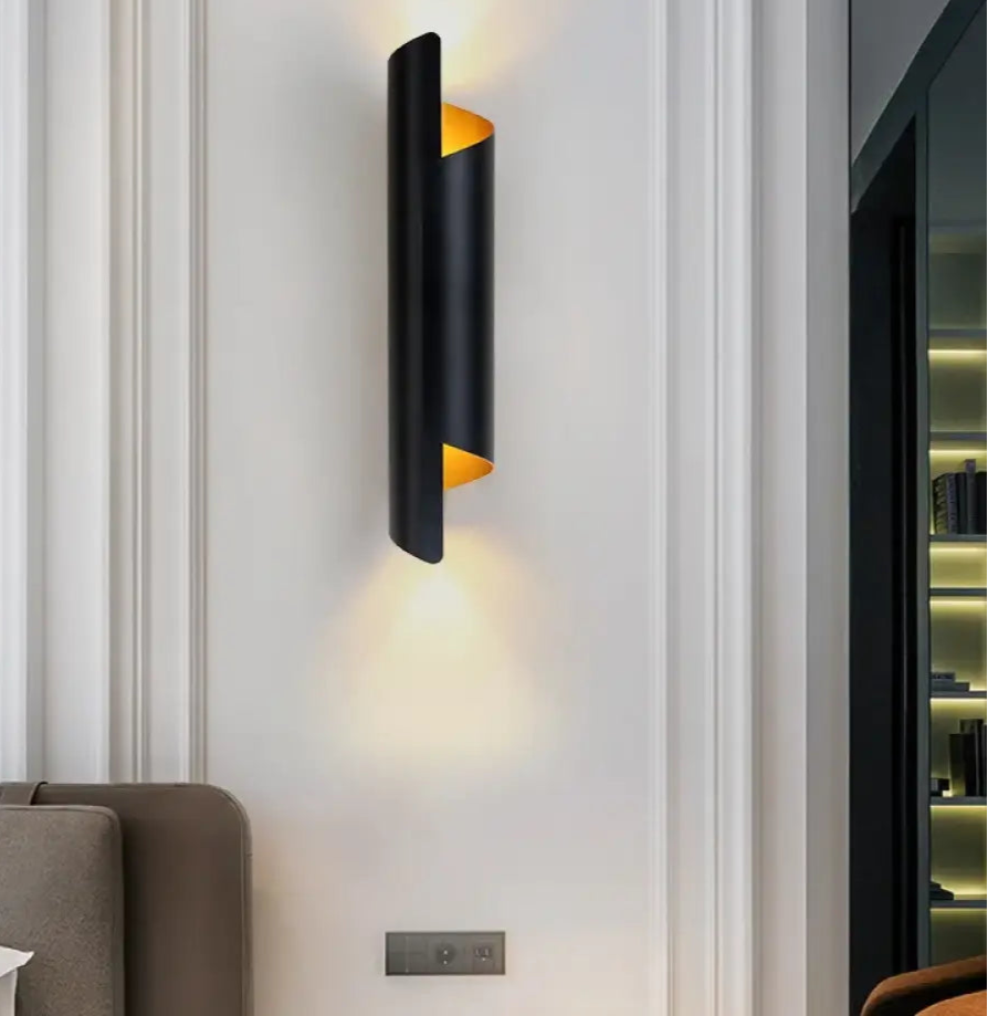 Applique Murale LED Moderne Sophistiquée Luminaire Doré Éclatant