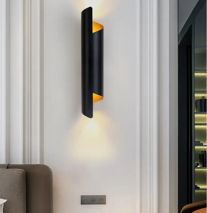 Applique Murale LED Moderne Sophistiquée Luminaire Doré Éclatant