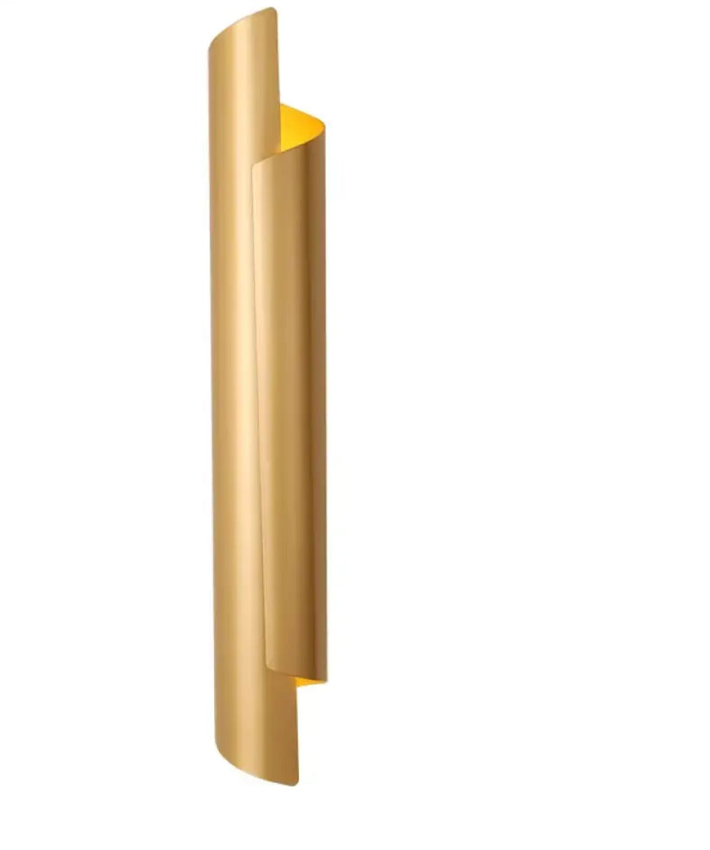 Applique Murale LED Moderne Sophistiquée Luminaire Doré Éclatant