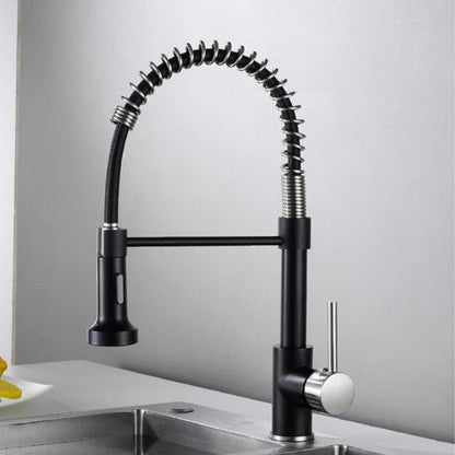 Mitigeur de Cuisine Monotrou avec Bec à Ressort Rétractable