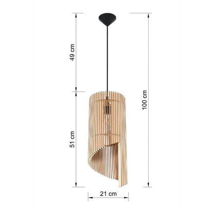 Suspension Bois Massif Design Scandinave