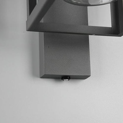 Applique Murale Extérieure Verre et Aluminium Anthracite
