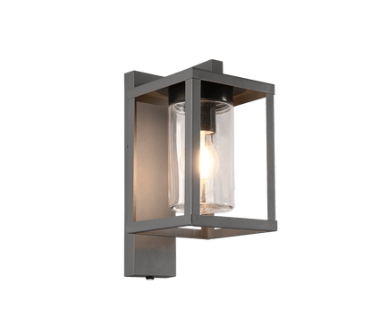 Applique Murale Extérieure Verre et Aluminium Anthracite