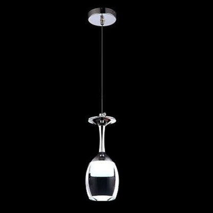 Suspension Verre à Vin LED, Hauteur Réglable, Design Bar