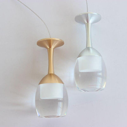 Suspension Verre à Vin LED, Hauteur Réglable, Design Bar