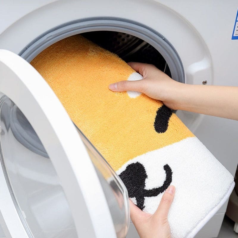 Tapis de bain antidérapant en forme de tête de chat – Doux, kawaii et absorbant